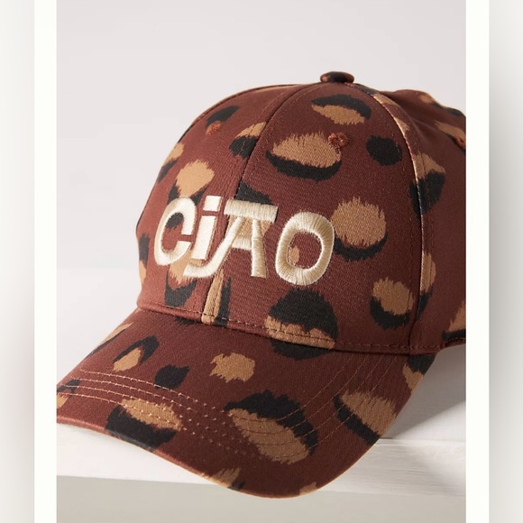 Anthropologie Embroidered Phrase Printed Baseball Cap - Picture 3 of 3